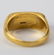 Chinese Natural Apple Green Jade 24k Gold Ring - 4