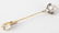 Victorian 18k Rose Cut Diamond & Natural Pearl Pin
