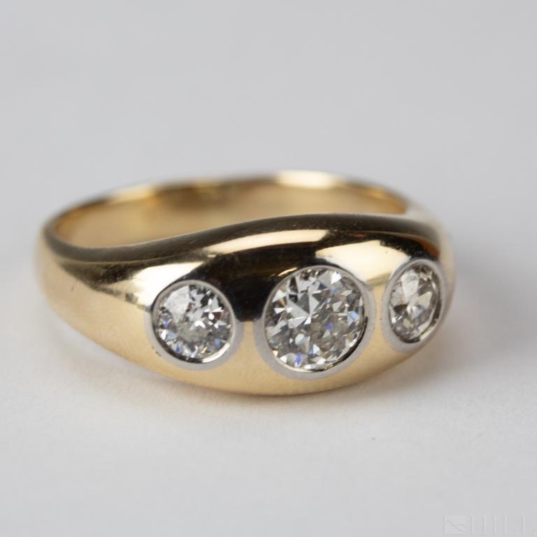 Men's 14k Gold 1.92 CTTW Diamond Ring Size 11.25 (1 of 4)