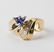 Ladies 14k Gold Diamond & Tanzanite Gemstone Ring - 3