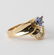 Ladies 14k Gold Diamond & Tanzanite Gemstone Ring - 4