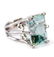 18k White Gold Aquamarine & Diamond Cocktail Ring