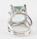 18k White Gold Aquamarine & Diamond Cocktail Ring - 5