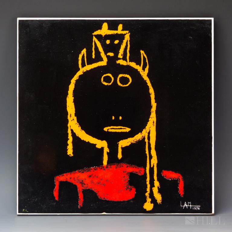 Wilfredo Lam Cuban Santerno Modern Art Tile c.1976 (1 of 7)