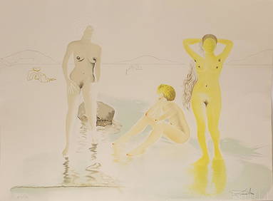 Salvador Dali Three Graces of Cova D'Or LE Etching (1 of 4)