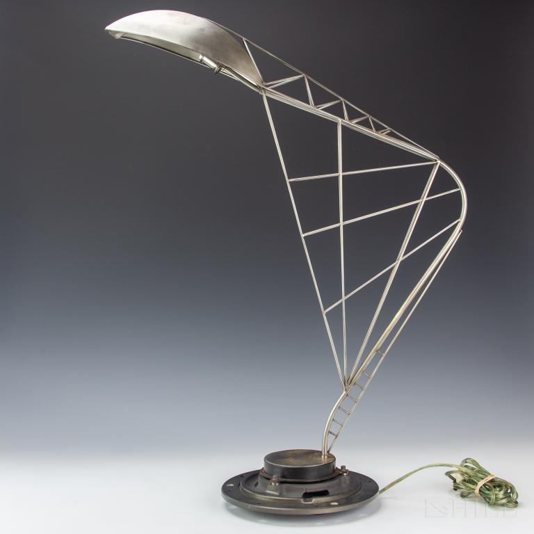 Omar Ali b.1955 Metal Sculpture Jet Engine Lamp (1 of 8)