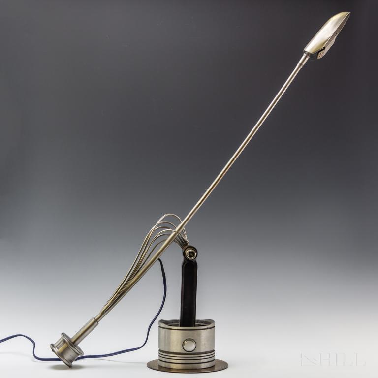 Omar Ali b.1955 Metal Sculpture Jet Engine Lamp (1 of 7)