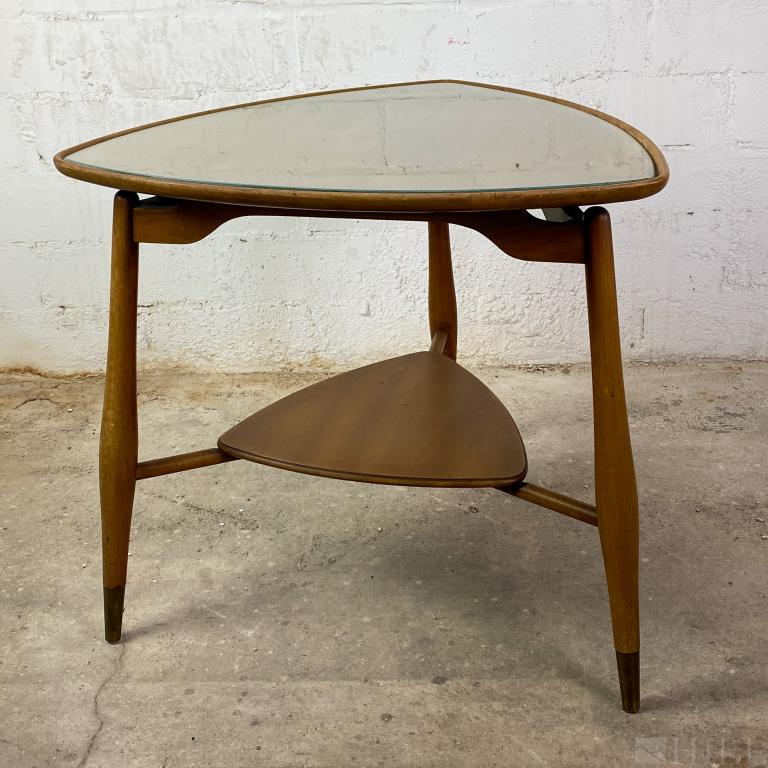 John Mid Century Modern Wood Side Table