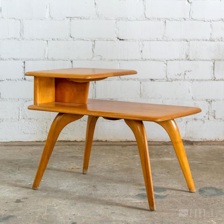 Heywood Wakefield Mid Century Two Tier Side Table Apr 29, 2020 Hill Auction Gallery in FL