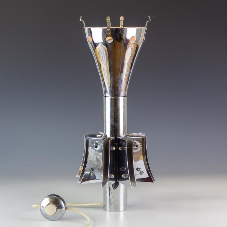 Modern Mid Century Chrome Space Age Table Lamp (1 of 6)