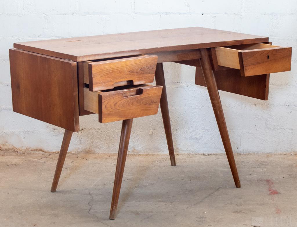 Gio Ponti Italian 1940s Wood Folding Desk, Drawers (1 of 6)