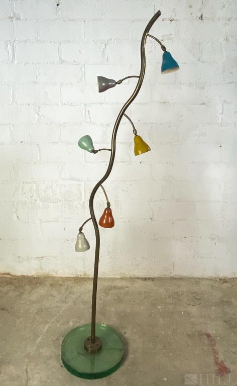 Angelo Lelli Italian Modern Tulip Shade Floor Lamp (1 of 6)