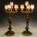 PR 19C French Brass Conquistador Candelabras Lamps - 6