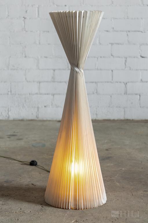 Mid Century Modern Pleated Twist Floor Table Lamp (1 of 6)