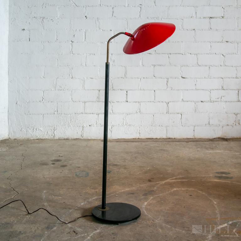 Italian Mid Century Modern Saucer Shade Floor Lamp (1 of 5)