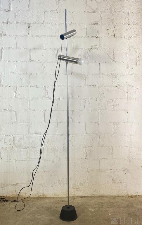 Italian Modern Chrome Pole Spot Light Floor Lamp (1 of 4)