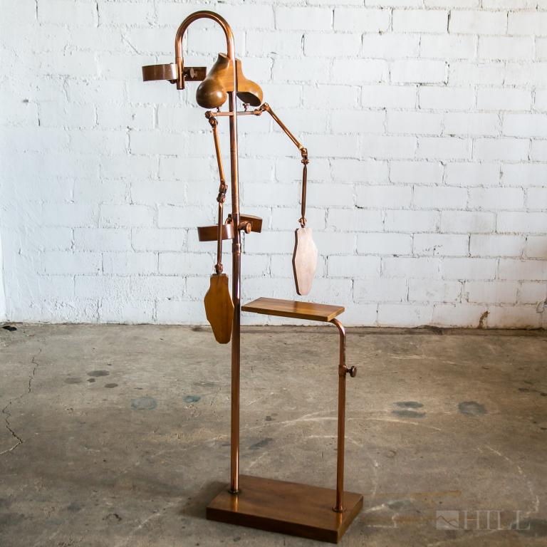 Modern Industrial Steampunk Copper Silent Butler (1 of 8)