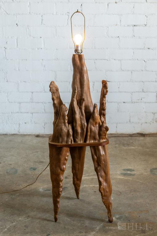 Mid Century Florida Cypress Knee Wood Floor Lamp (1 of 9)