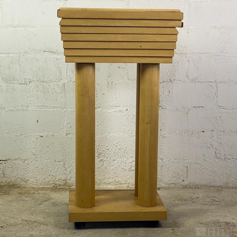 Designer Mid Century Modern Wood Stand Side Table (1 of 5)
