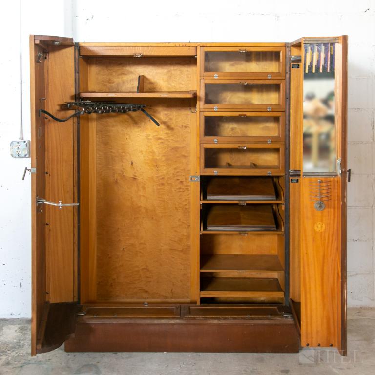 English Late Deco COMPACTOM Gentleman's Wardrobe (1 of 8)
