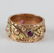 Art Deco 14k White Yellow Rose Gold Ruby Ring Band - 4