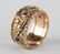 Art Deco 14k White Yellow Rose Gold Ruby Ring Band - 5