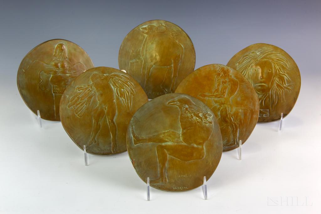 6 Leonard Baskin 1922-2000 Bronze Plaque Sculpture (1 of 8)