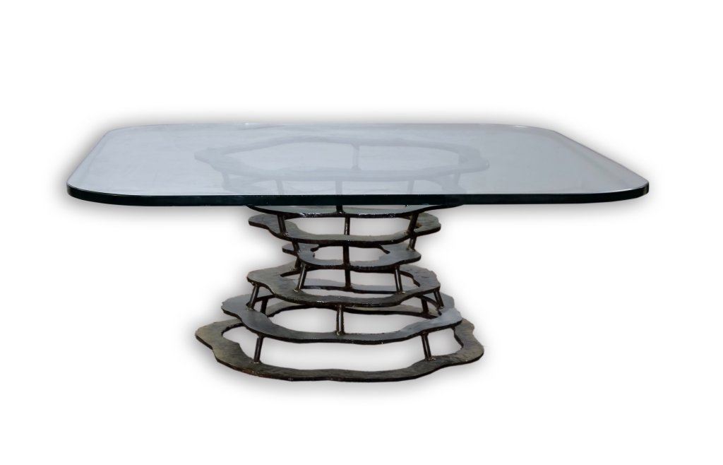 SILAS SEANDEL Brutalist Cyclone MCM Cocktail Table (1 of 4)