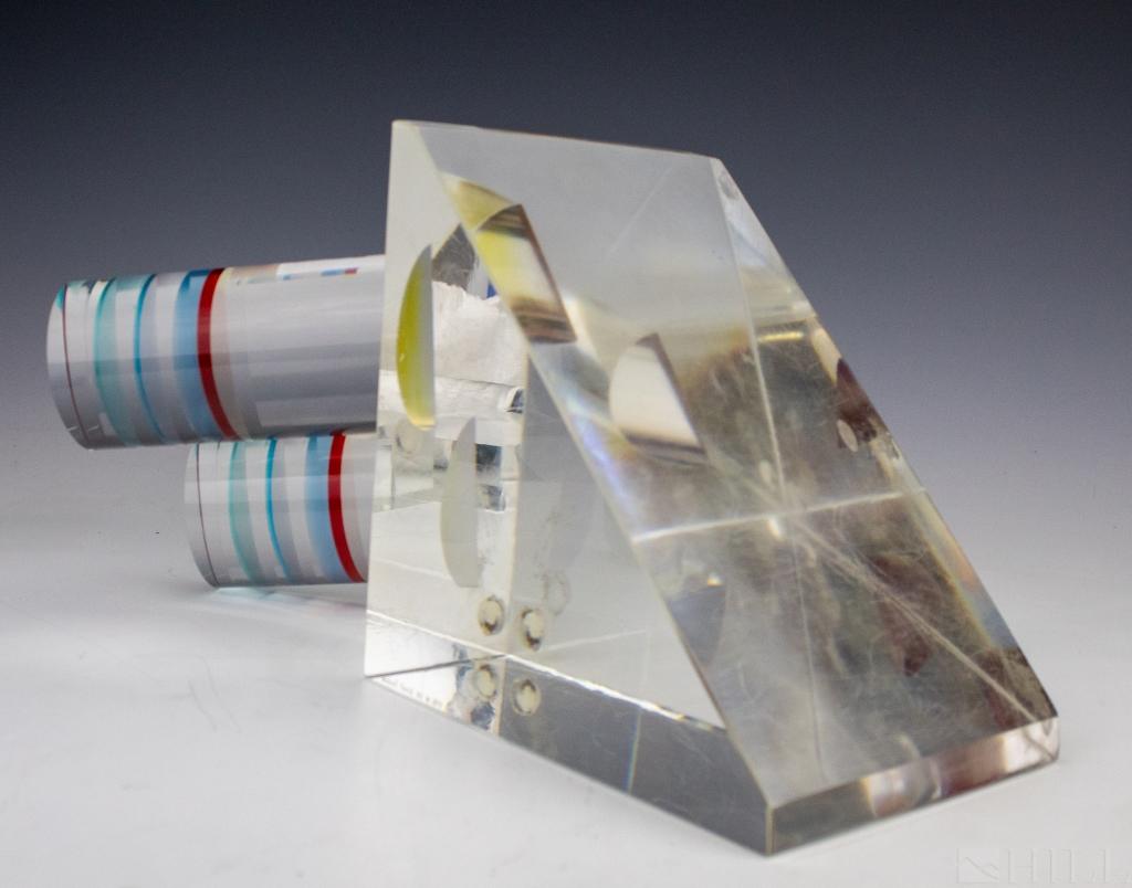 Michael Pavlik Modern Art Glass 11" Sculpture RARE (1 of 5)