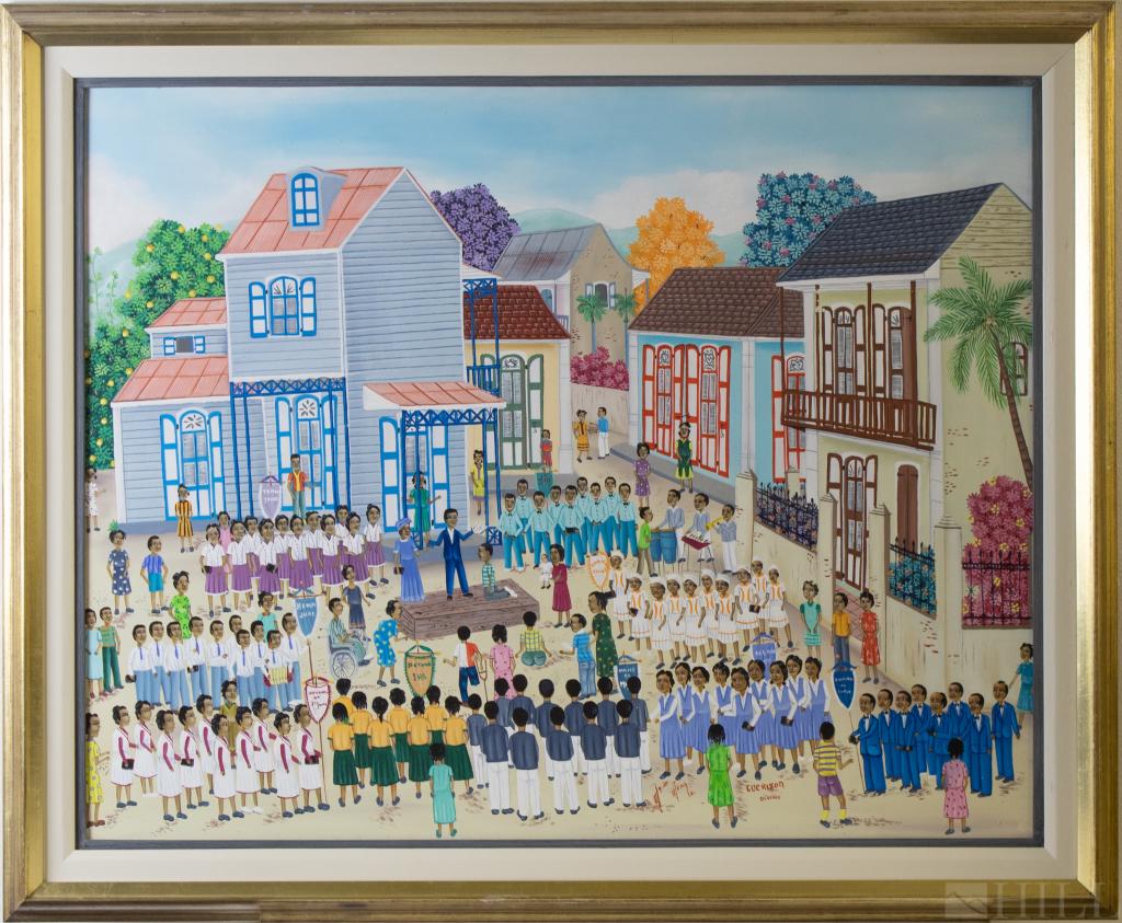 Jean Baptiste Jean 1953-2002 School Yard Gathering (1 of 5)