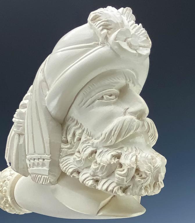 Sultan Carved Meerschaum 16" Pipe with Case UNUSED (1 of 4)