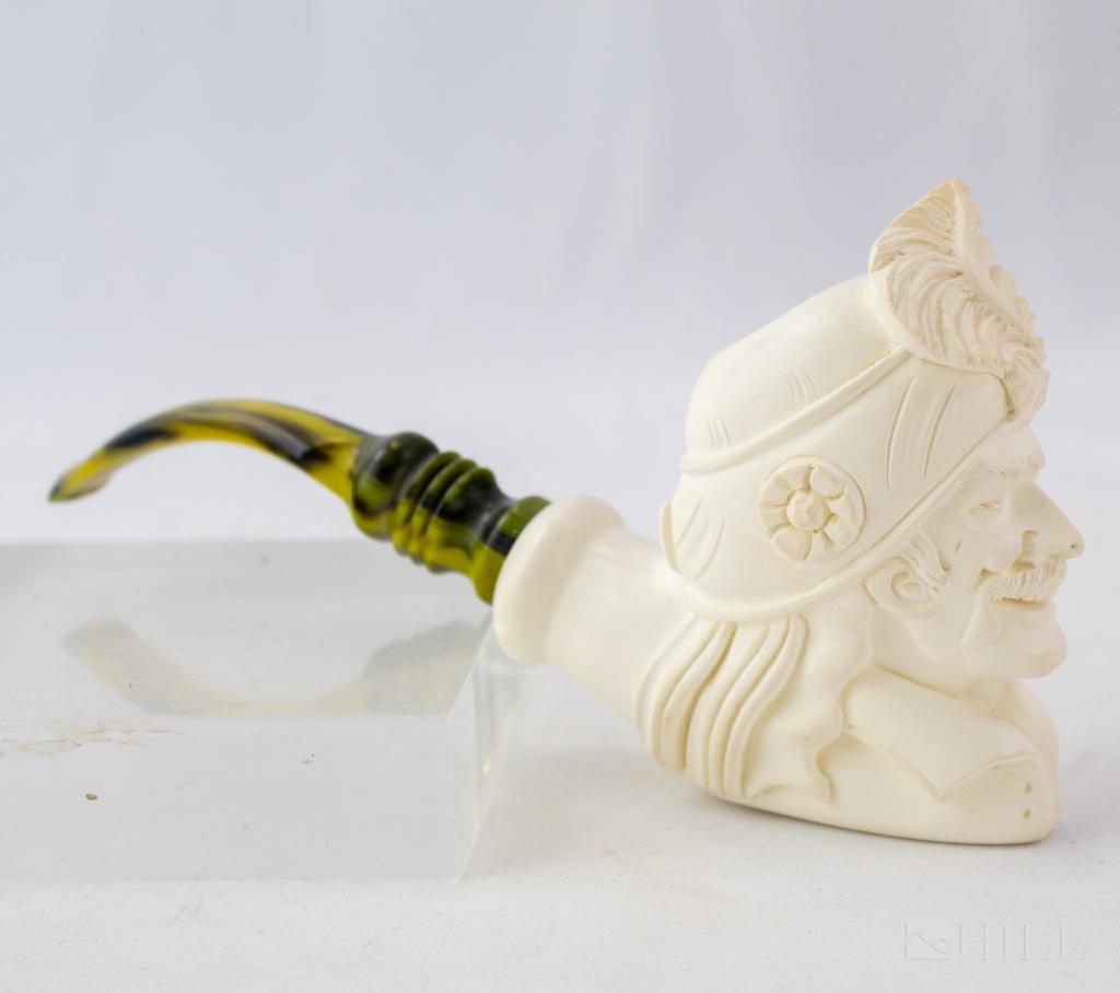 Hand Carved Sultan Meerschaum Smoking Pipe UNUSED (1 of 4)
