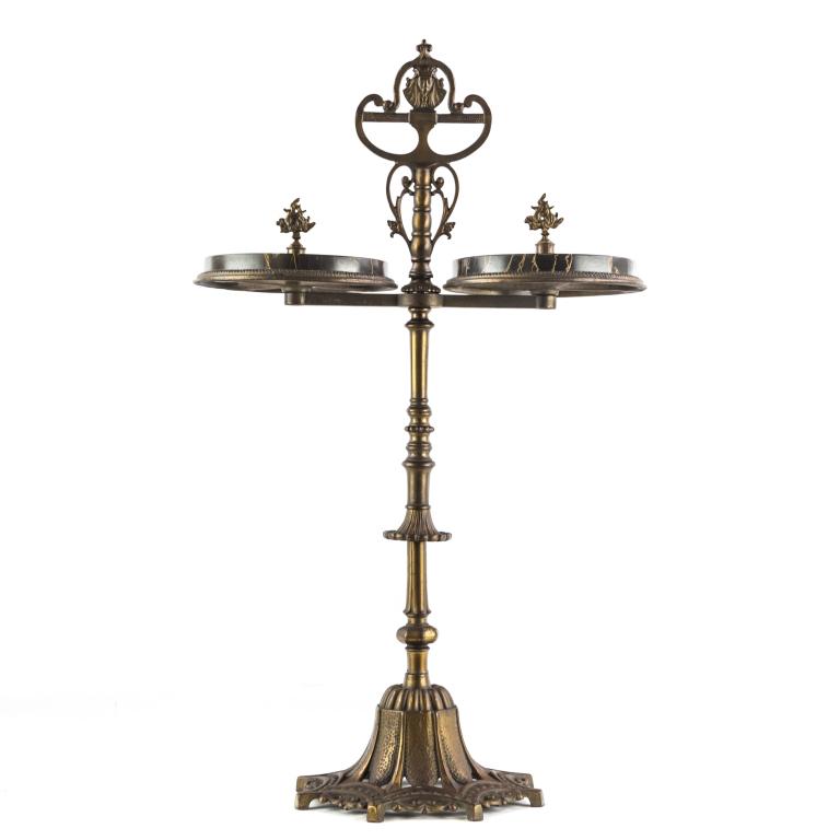 Rembrandt Art Deco Bronze Marble Side Table Stand (1 of 5)