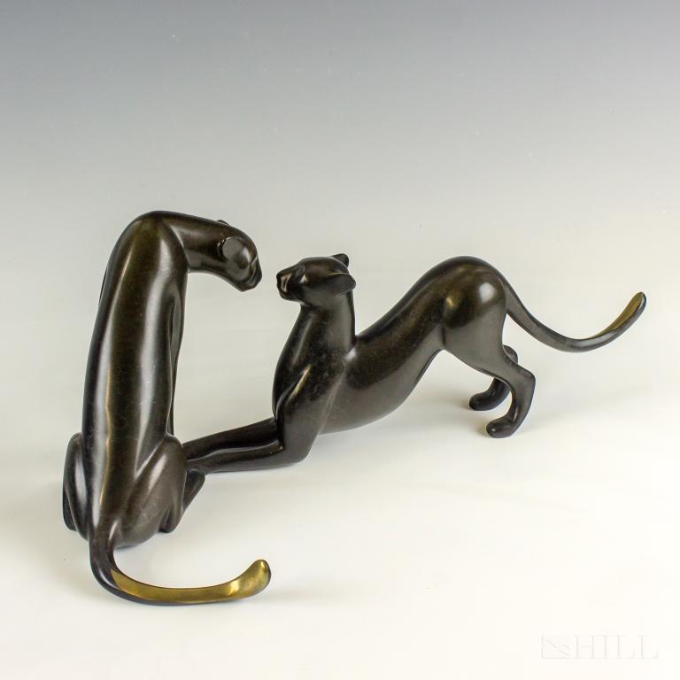 Loet Vanderveen 1921-2015 Bronze Cheetah Sculpture (1 of 5)