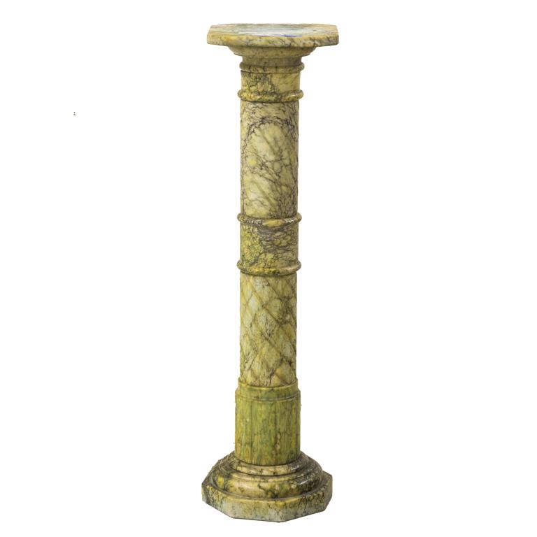 Italian Carved Marble Stand Column 39" Pedestal (1 of 6)
