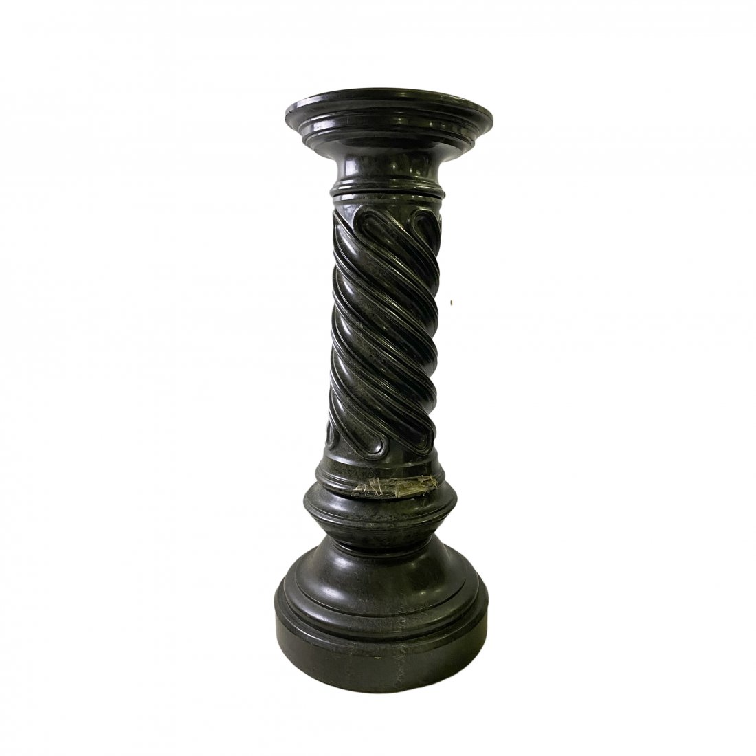 Estate Carved Marble 40" Pedestal Column Stand (1 of 3)