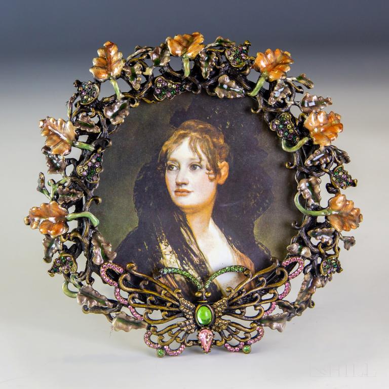 Jay Strongwater Jeweled Butterfly Picture Frame (1 of 4)