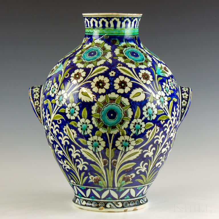 Cantagalli Italian Art Pottery Iznik Style Vase (1 of 7)