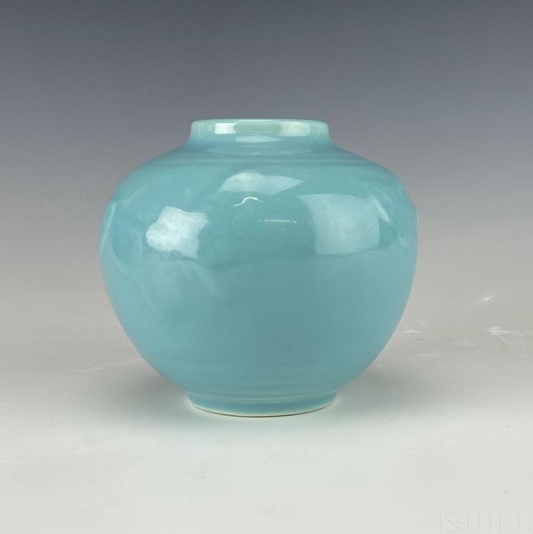 Rookwood Arts Crafts Pottery Blue Butterfly Vase (1 of 4)