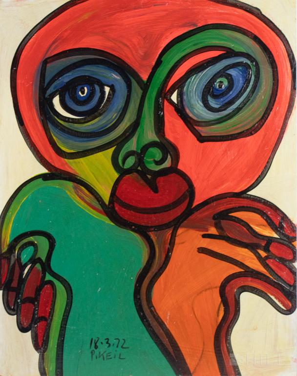 Peter Robert Keil b1942 My Friend Picasso Painting (1 of 4)