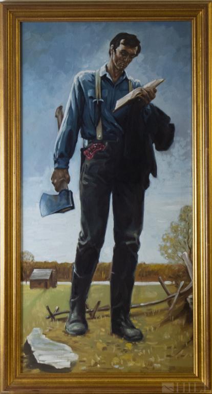 after Normal Rockwell (1894-1978) Abraham Lincoln (1 of 4)