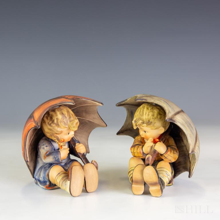 Hummel 2pc LOT Umbrella Boy And Girl #152 TMK 5 (1 of 7)