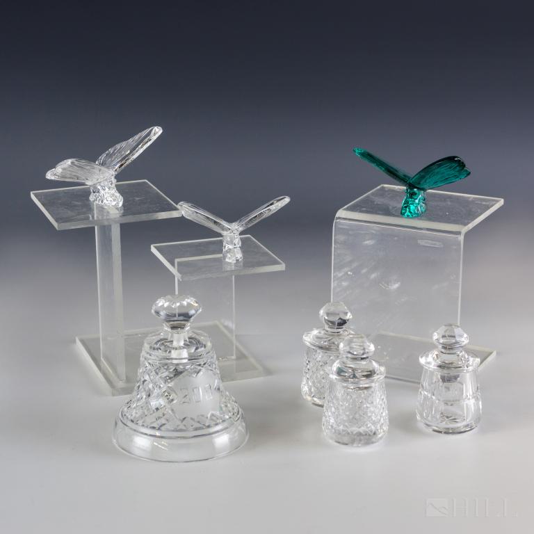 Waterford Irish Crystal Butterflies, Jars & Bell (1 of 5)