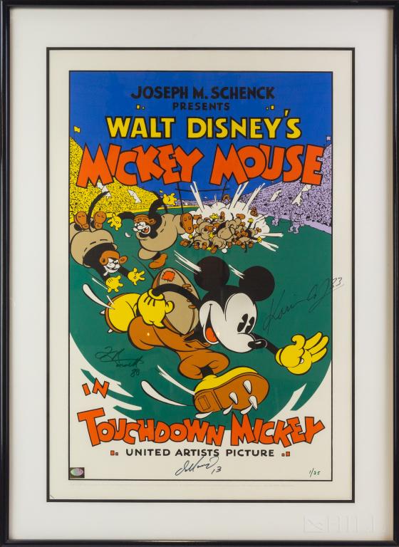 Disney Mickey Fred Barnett Jabar Marino NFL SIGNED (1 of 7)