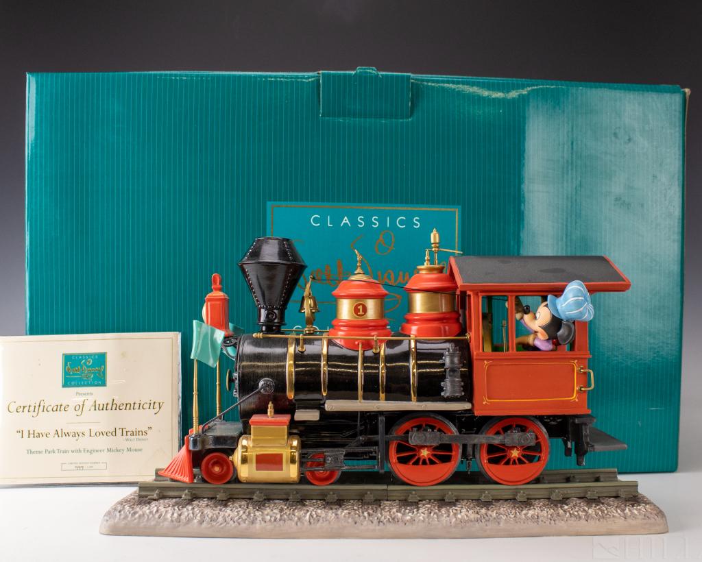 WDCC Disney I Have Always Loved Trains Mickey RARE (1 of 9)