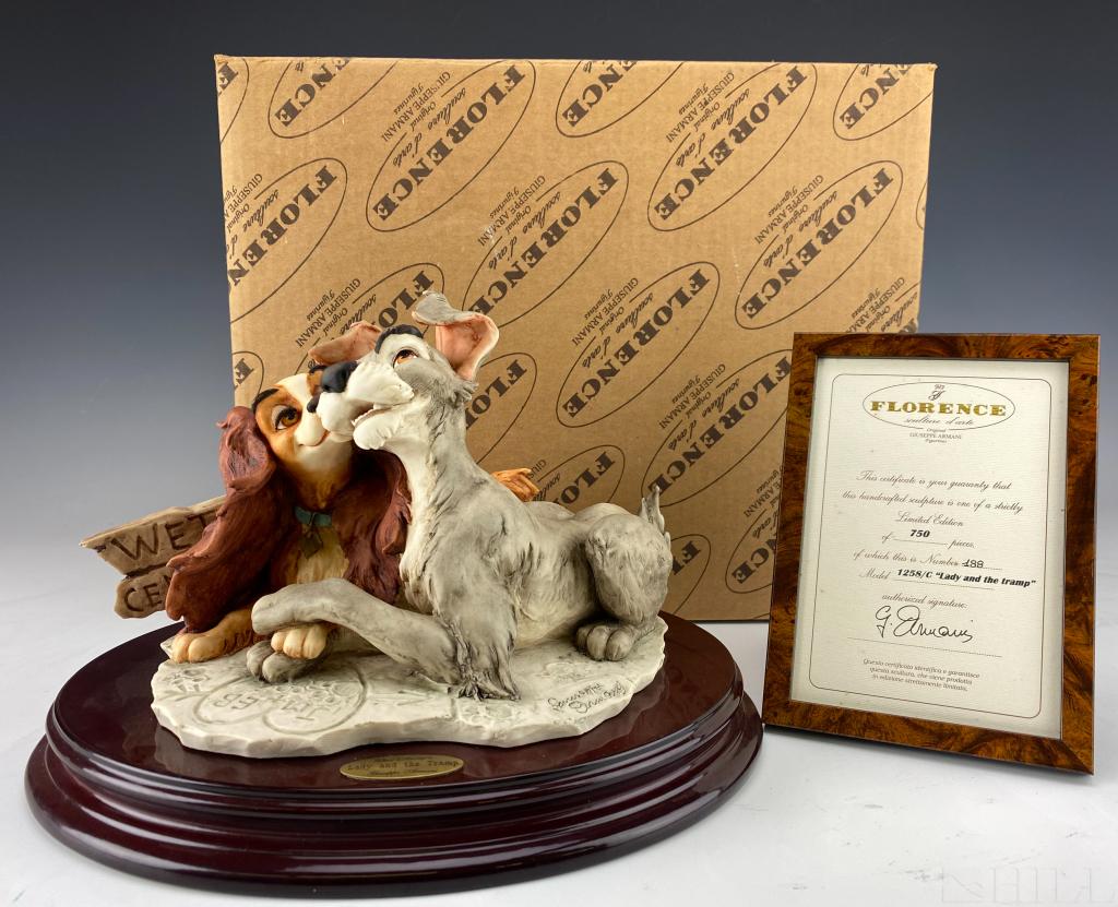 Giuseppe Armani Disney Lady & Tramp #1258 w/Box LE (1 of 8)