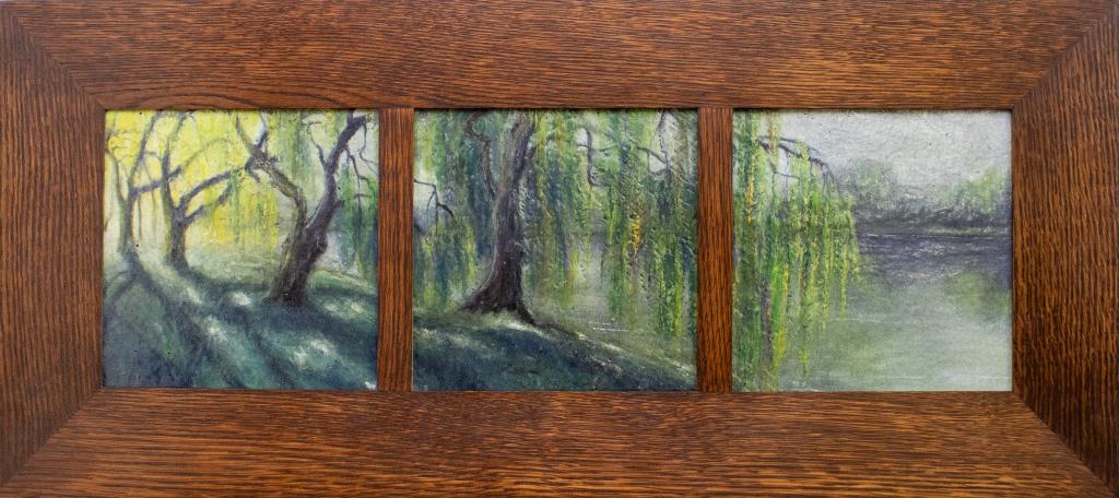 STEVEN STELZ Studios Forrest Landscape Triptych (1 of 5)