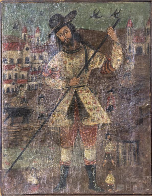 Antique Spanish Colonial Oil Painting Cusco School (1 of 4)