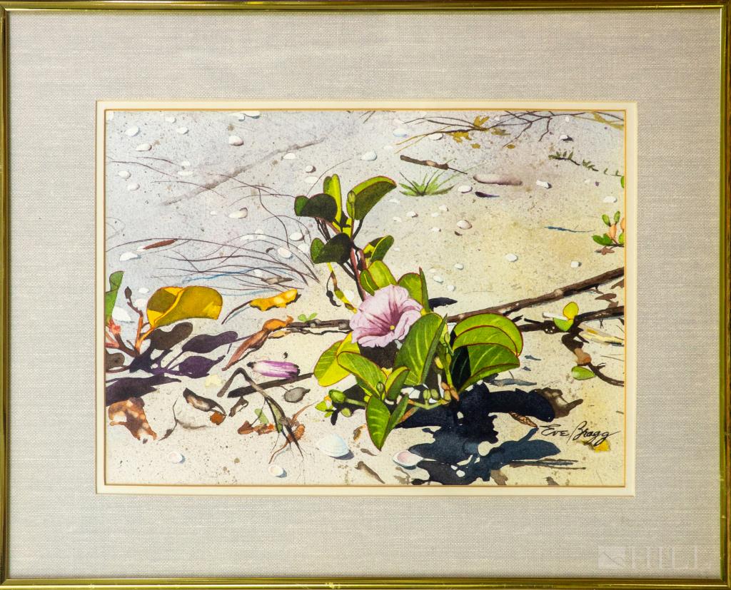 Eve Bragg Fine Floral Watercolor Painting LISTED (1 of 4)