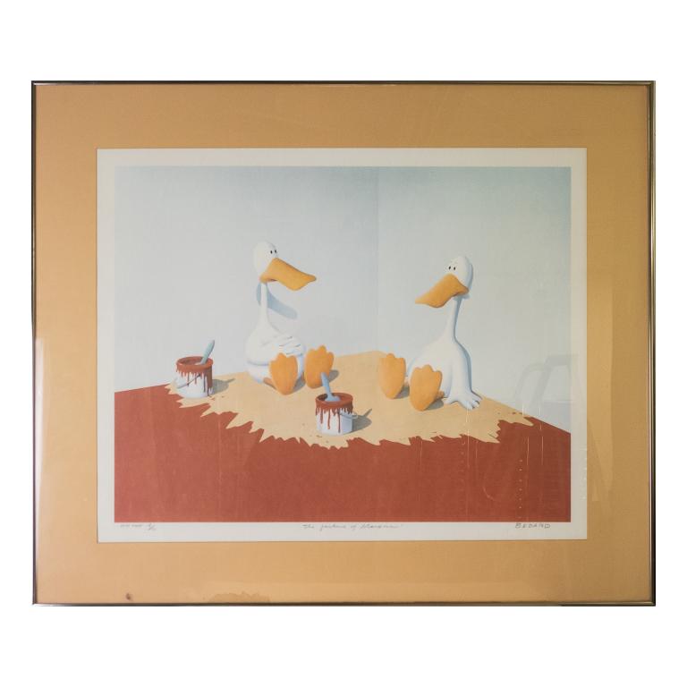 Michael Bedard b1949 Duck Failure To Marxism Litho (1 of 5)